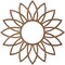 Ekena Millwork Daisy Wood Fretwork Pierced Ceiling Medallion, Walnut, 22"OD x 7 5/8"ID x 3/8"T CMWP22X22X0375DAWA - alternate 4